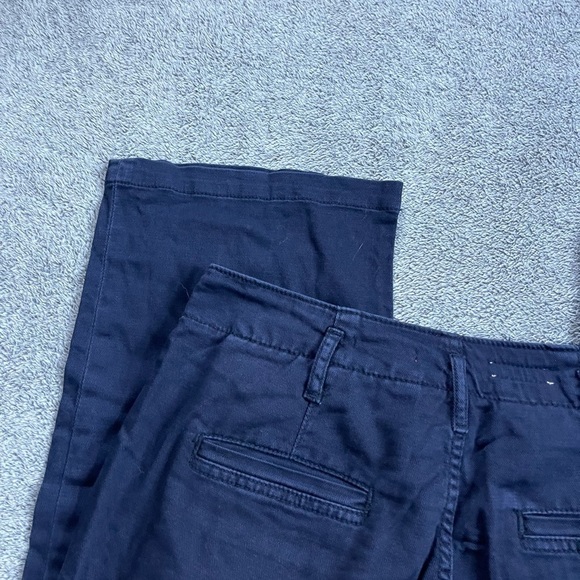 PILCRO Anthropologie Navy Button Fly Wide Leg Pants - Picture 8 of 8